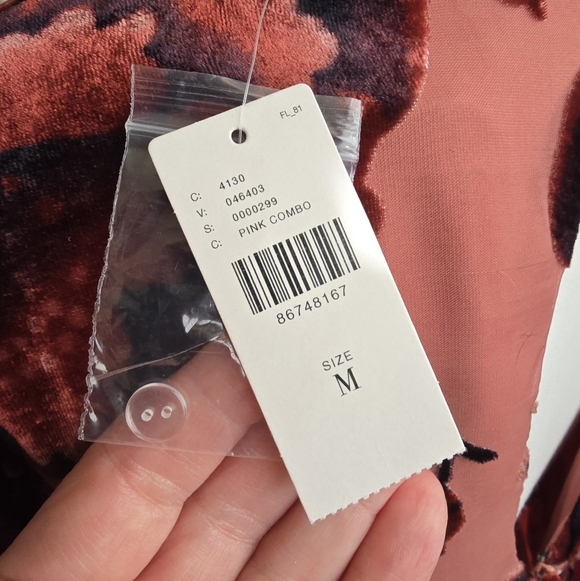 Floral Velvet Dress in Pink Combo - Picture 11 of 11